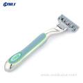 straight shaving razor handle for razor cartridge refills